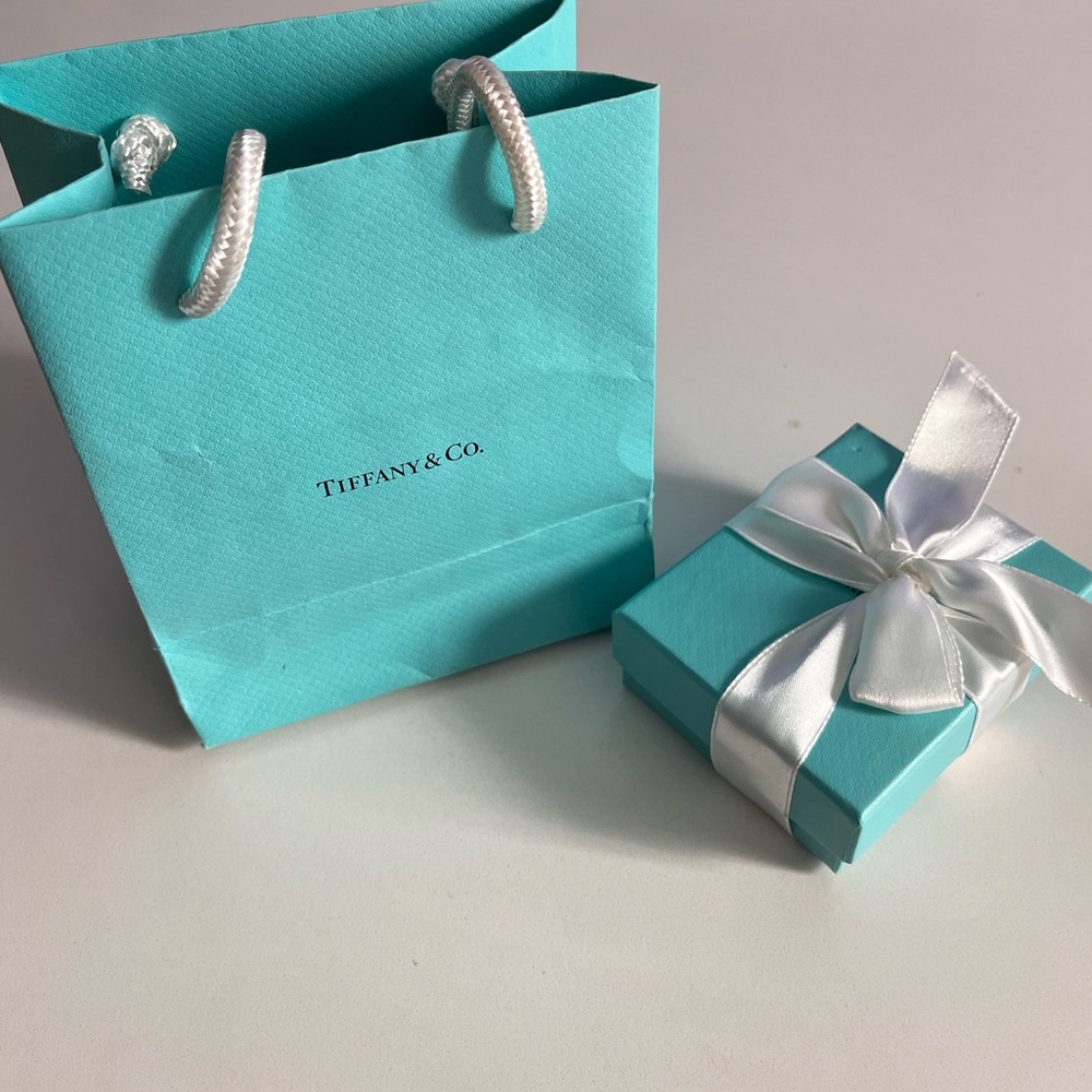 Authentic Tiffany & Co. Gift Box Set + Sterling Silver Clasp & Links